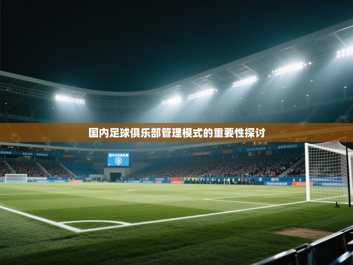 国内足球俱乐部管理模式的重要性探讨  第2张